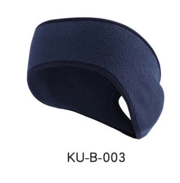 Thermal fleece sports headband with contoured design for full ear coverage, available in multiple colors