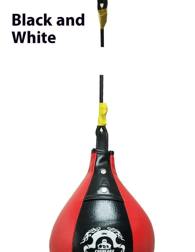Diamond pattern boxing speed ball with inflator for martial arts training