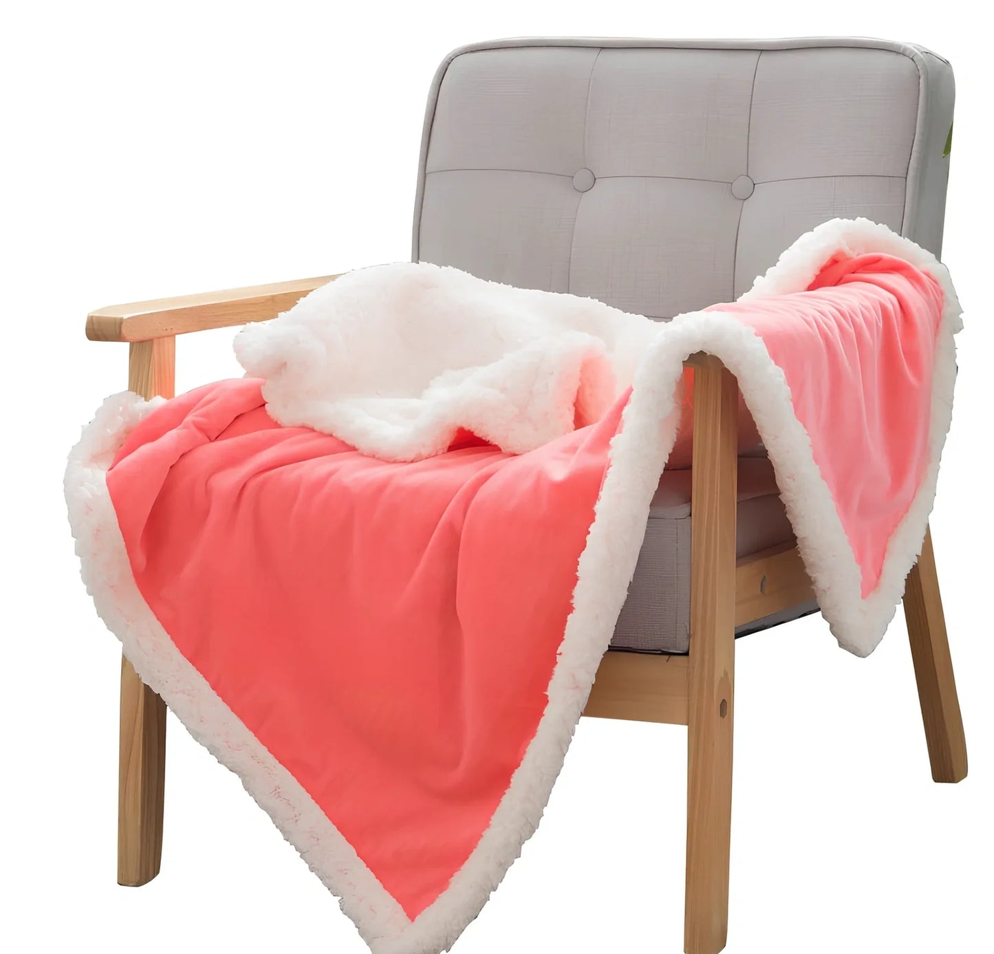 Double-sided crystal cashmere nap blanket in multiple sizes for spring and autumn use