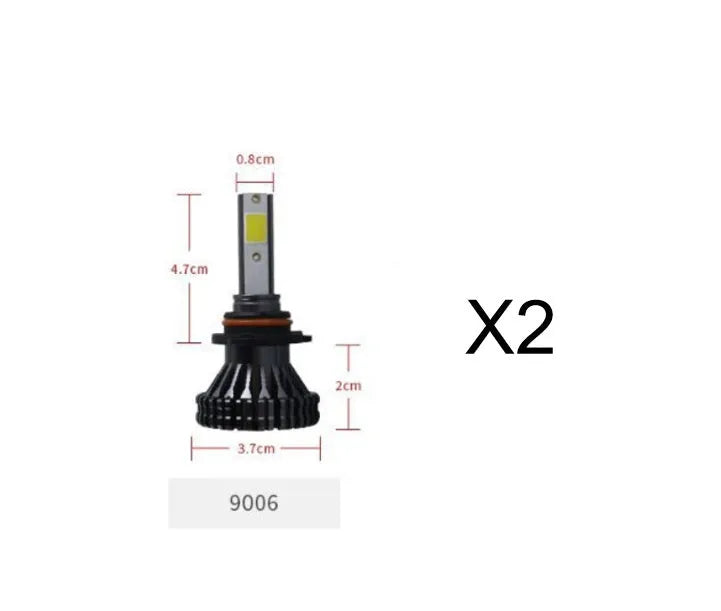 Car LED headlight bulb, 40W 3800lm 6000K, 9V-30V, custom COB lamp beads, single lamp