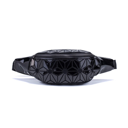 Stylish fanny pack with geometric design, available in multiple colors for hands-free, fashionable carry