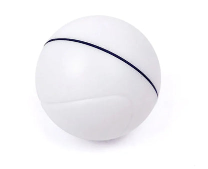 Transparent ABS green electric cat toy ball with laser light, 6.7-7cm diameter, USB rechargeable
