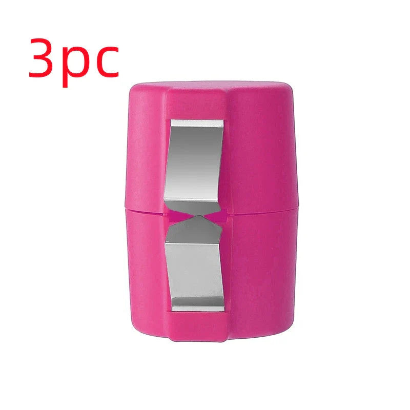 Premium egg cracker and separator made of stainless steel and plastic, available in various colors, used for effortless egg preparation in the kitchen