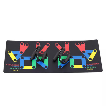 9-in-1 Push Up Rack Training Board for targeted muscle workouts
