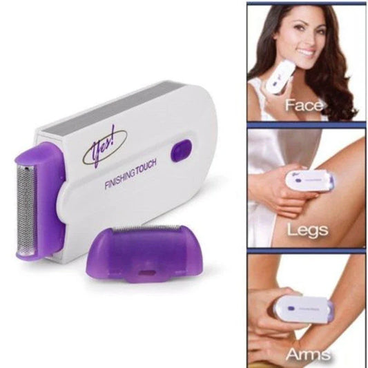 Cordless facial hair remover with micro-oscillation technology for painless, smooth hair removal on sensitive skin