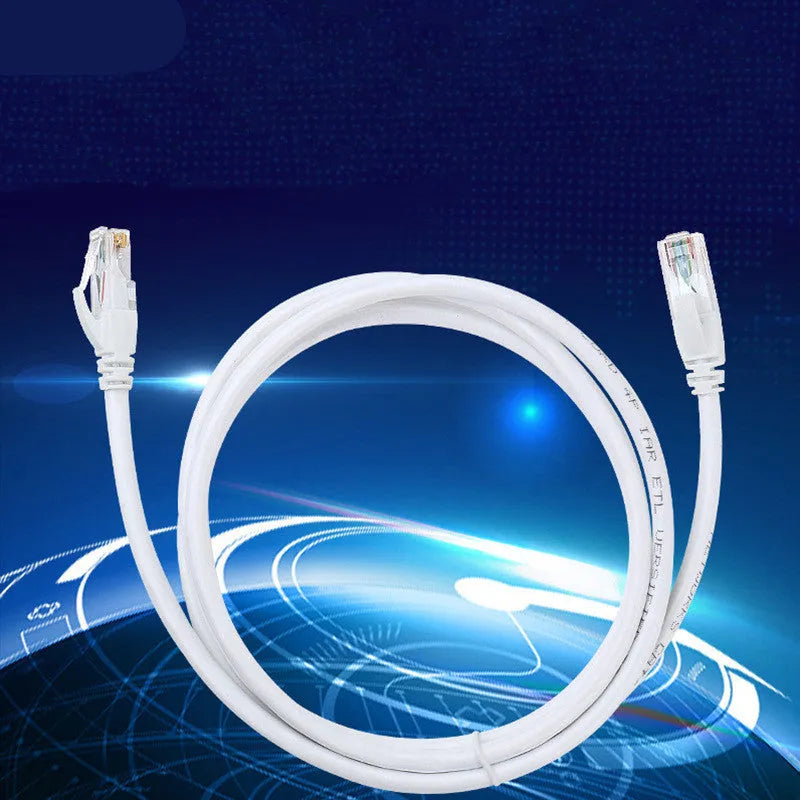 Cat6 Network Cable RJ-45 Connector CCA White 0.12 x 7 x 8 Chip 1.5M 10M 15M 1M 20M 25M 2M 30M 3M 40M 50M 5M Ethernet LAN Patch Lead
