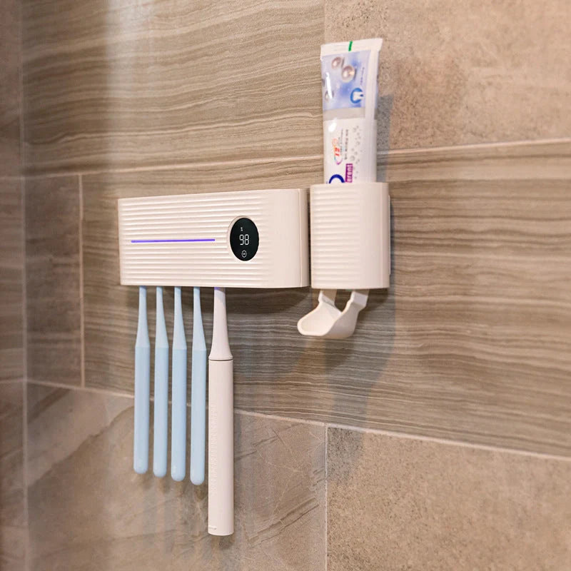 UV Toothbrush Two-in-One Plastic Sterilizer with compact design and UVC light