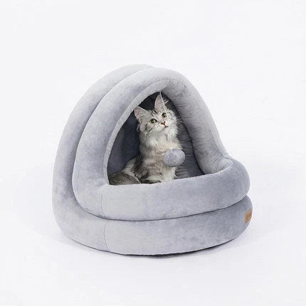 Premium Cat Beds in Grey and Beige Grey Colours, Designed for Comfort and Relaxation