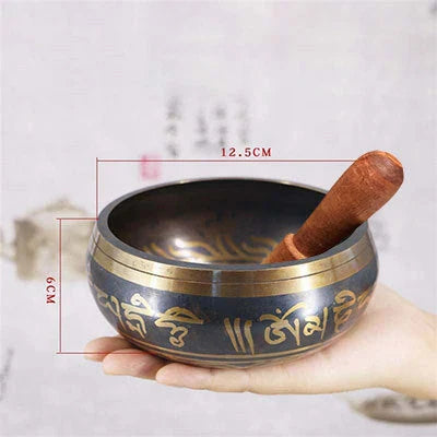 Premium Tibetan singing bowl with rich, harmonious tones for meditation and relaxation