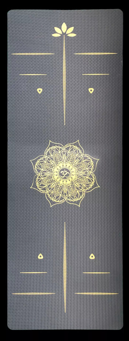 6mm thick yoga mat in black, red, or white for comfortable and durable practice