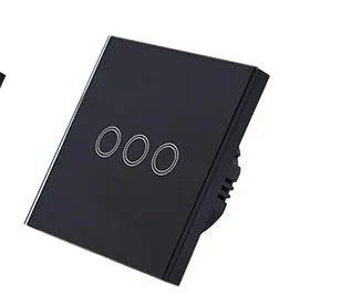 86mm touch switch with tempered glass panel for low power lighting in UK homes
