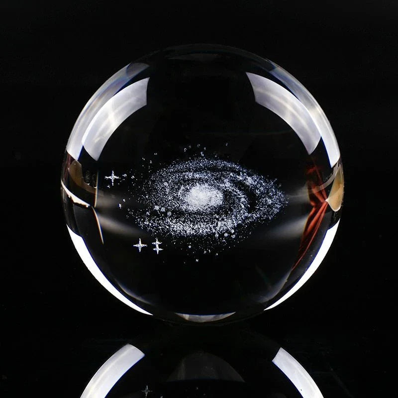 Captivating Galaxy Crystal Ball, a mesmerising celestial-inspired orb crafted with premium K9 crystal