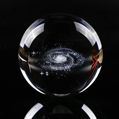 Captivating Galaxy Crystal Ball, a mesmerising celestial-inspired orb crafted with premium K9 crystal