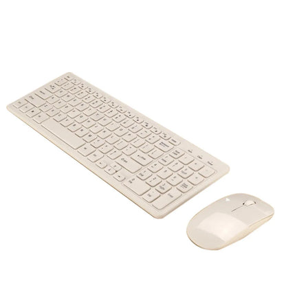 Wireless keyboard and mouse set in choice of colours with compact USB receiver