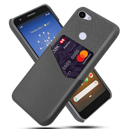 Leather mobile phone case for Google Pixel with waterproof and drop-resistant features in solid colour options