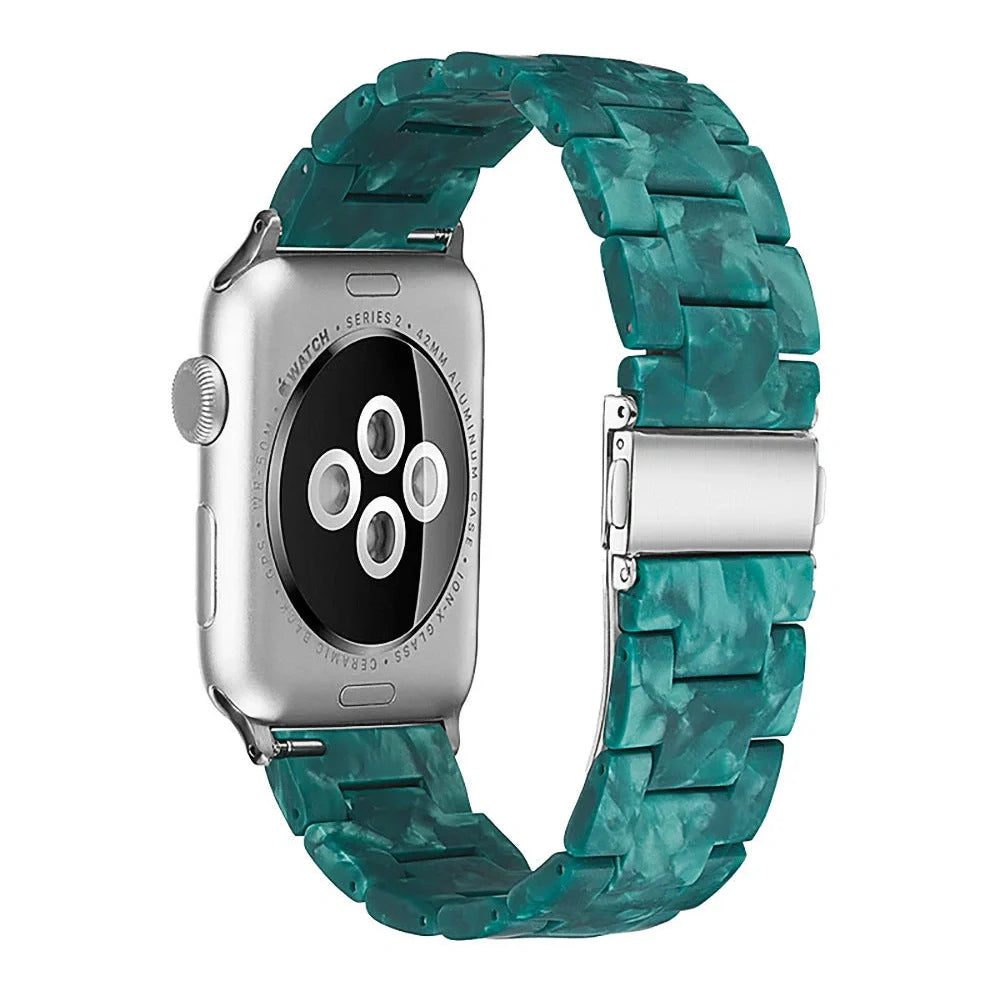 Apple Resin Slim Watch Band in multiple colours showing lightweight 35g construction and compatibility with Apple Watch