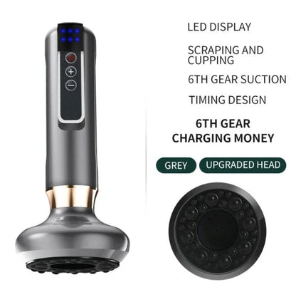 Electric Massage Body Cupping Set with 12 Adjustable Suction Levels, Infrared Heating, and One-Touch Pressure Relief for Relaxation, Slimming, and Anti-Cellulite Benefits