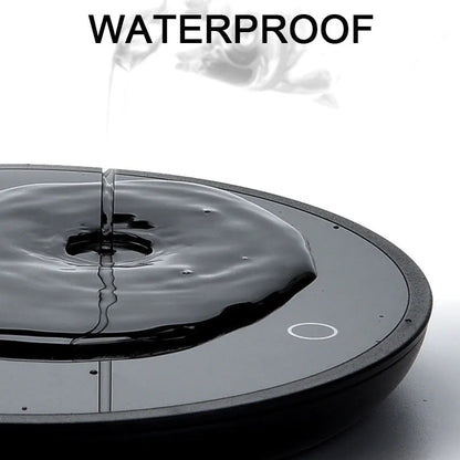 Black coffee mug warmer with waterproof design and temperature control switch