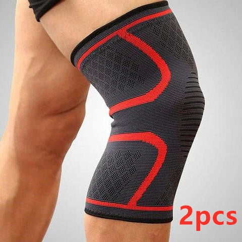 Anti-slip breathable knee support in various colours and sizes