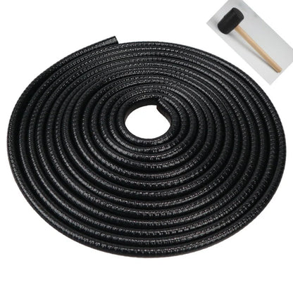 Universal car door anti-collision strip with steel disc for edge protection