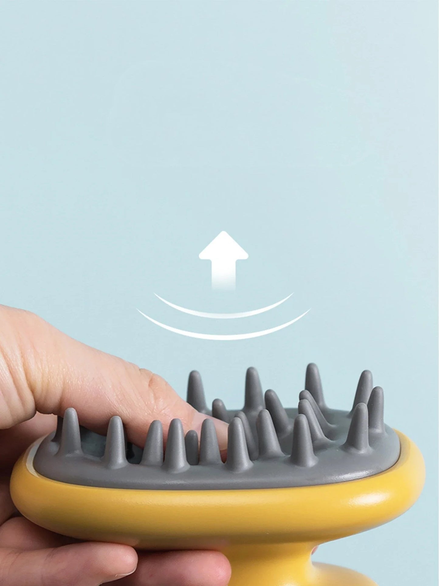 Silicone Scalp Massager Brush with Airbag Design for Gentle Exfoliation and Improved Blood Circulation
