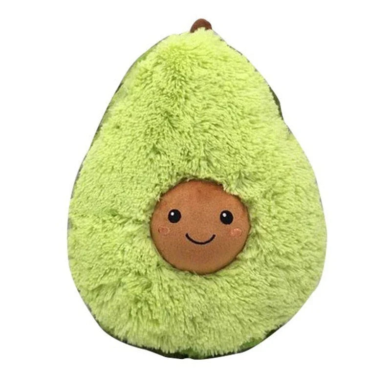 Cosy and plush avocado-shaped cushion in various sizes, providing soft comfort and relaxation for the home