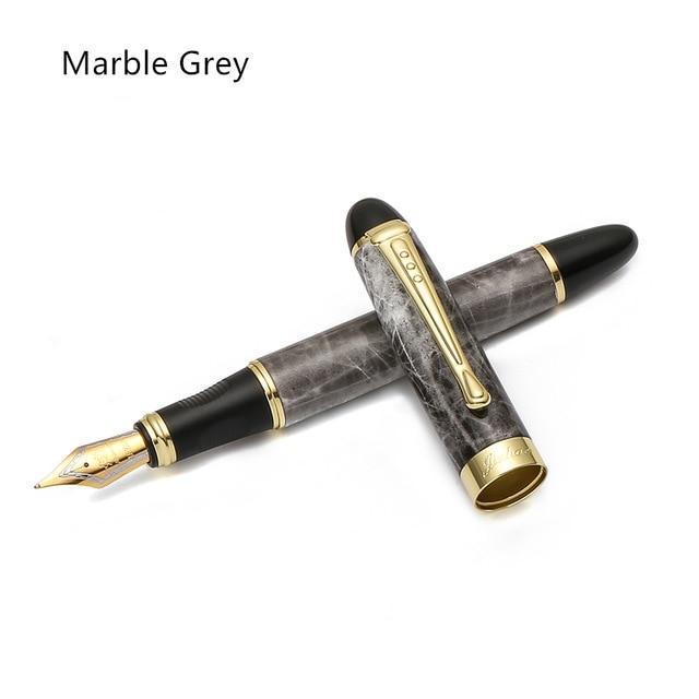 Homeenjoy_UK Executive Flexible Nib Fountain Pen-Luxury Full Metal Fountain Pen - Elegant Jinhao X450 Calligraphy Writing Pen with Golden Clip & Smooth Nib (Office Supplies)