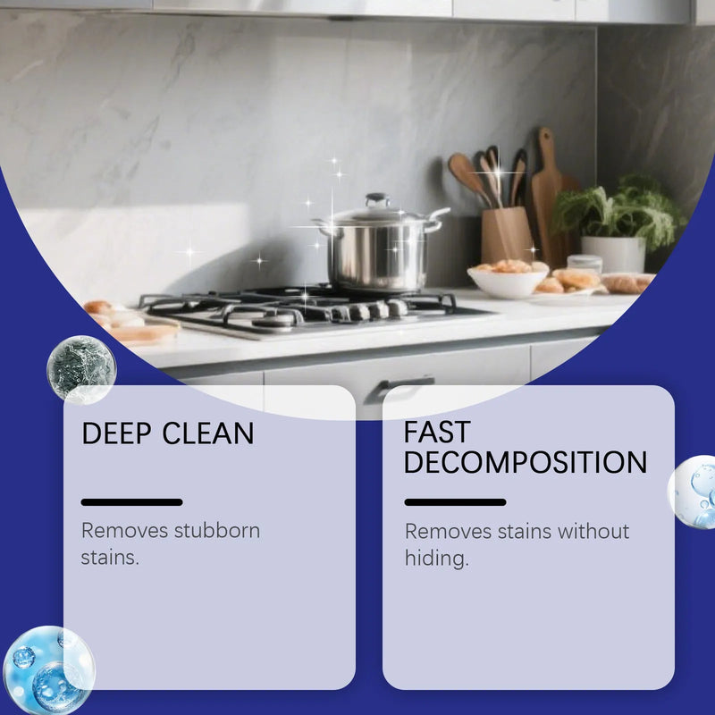 Bathroom and Kitchen Decontamination Gel: A 237ml concentrated cleaning formula for tackling limescale, soap scum, and tough stains with a chlorine-based active ingredient