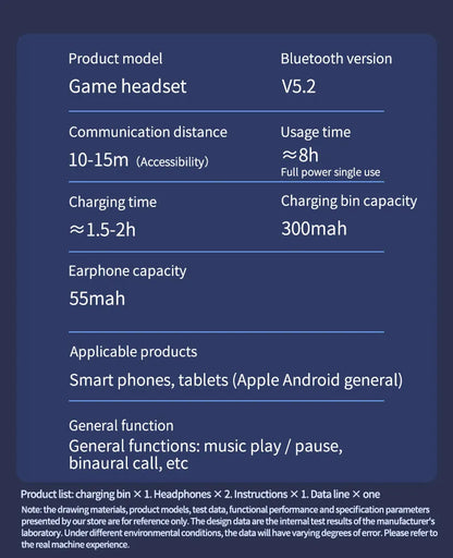 Black N35 wireless Bluetooth in-ear gaming headset with earbuds shown on a dark background.