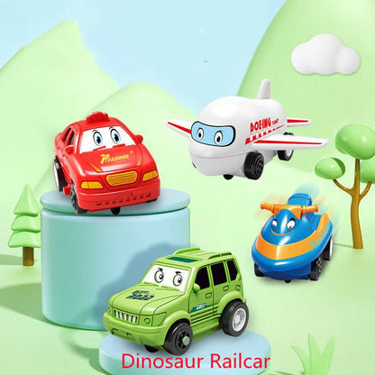 DIY Electric Railroad Speeder Toy with puzzle tracks and automatic car