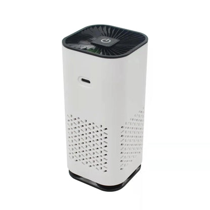 Powerful car air purifier with negative ion generator, removes formaldehyde, dust, and smoke for a fresh, clean in-vehicle environment