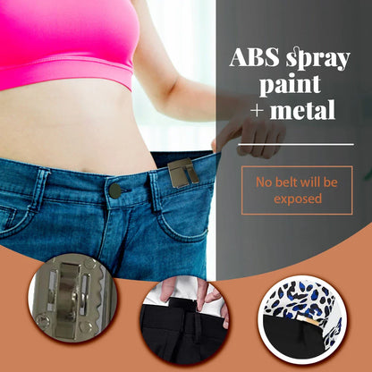 Adjustable pants waist clip with sleek, hidden design for a custom, comfortable fit