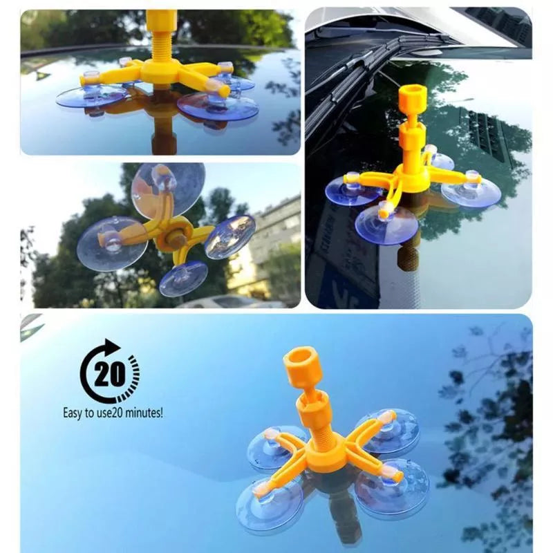 Car Window Glass Scratch and Crack Repair Kit with vacuum function and imported repair fluid