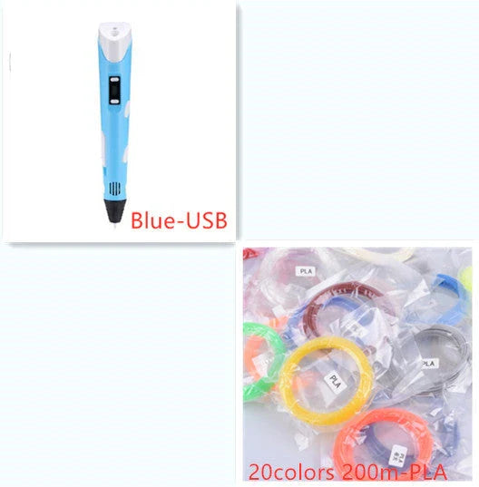 A versatile 3D pen with adjustable temperature settings, vibrant filament colors, and an ergonomic design for endless creative possibilities.