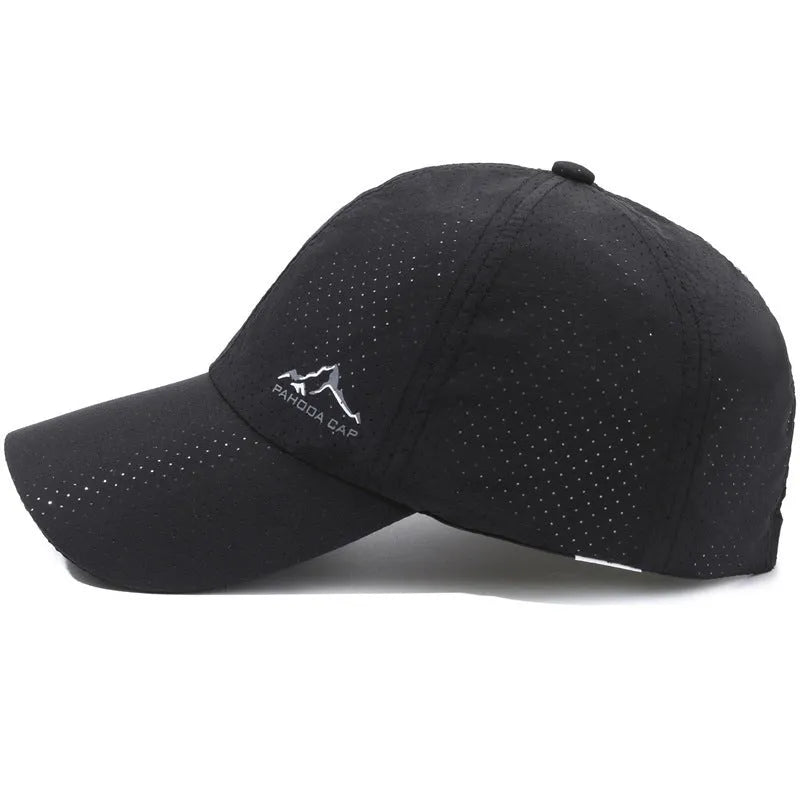Korean style adjustable baseball cap in dome crown design with polyester fabric