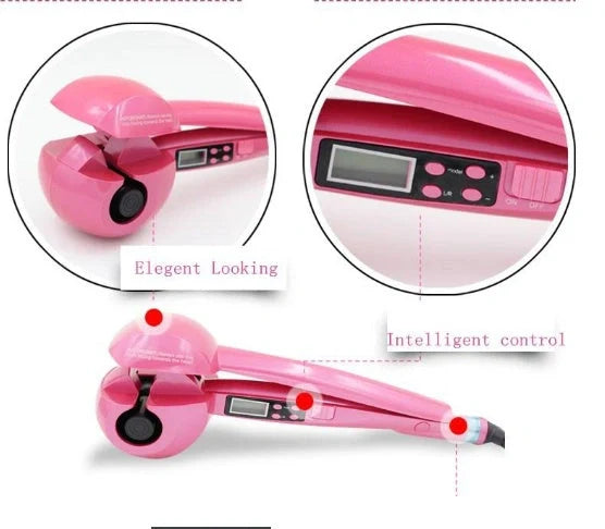 Ceramic pear flower perm hair styling tool with adjustable settings