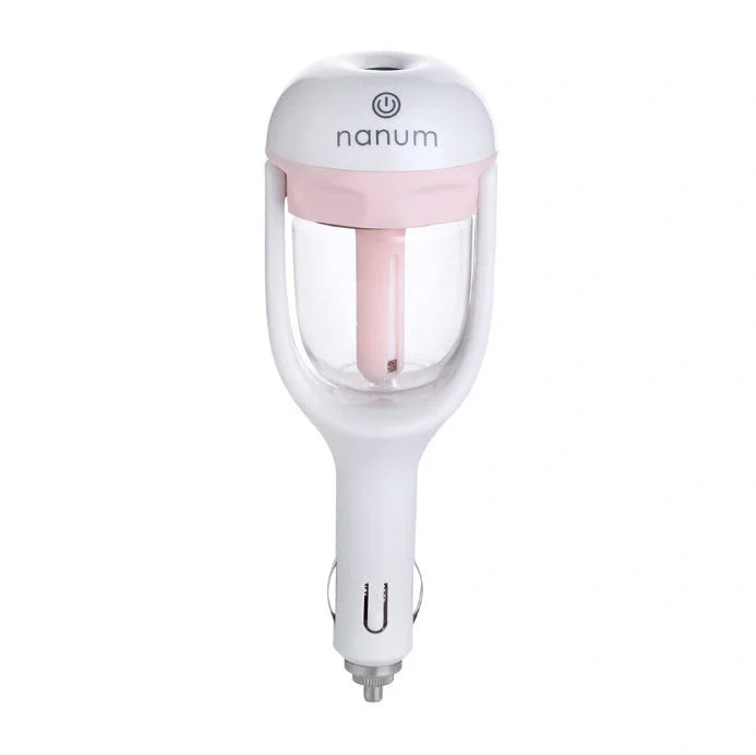 Compact car humidifier with essential oil diffuser and air purifier in various colours