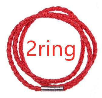 A personalized leather bracelet with engraved beads, a thoughtful gift for men