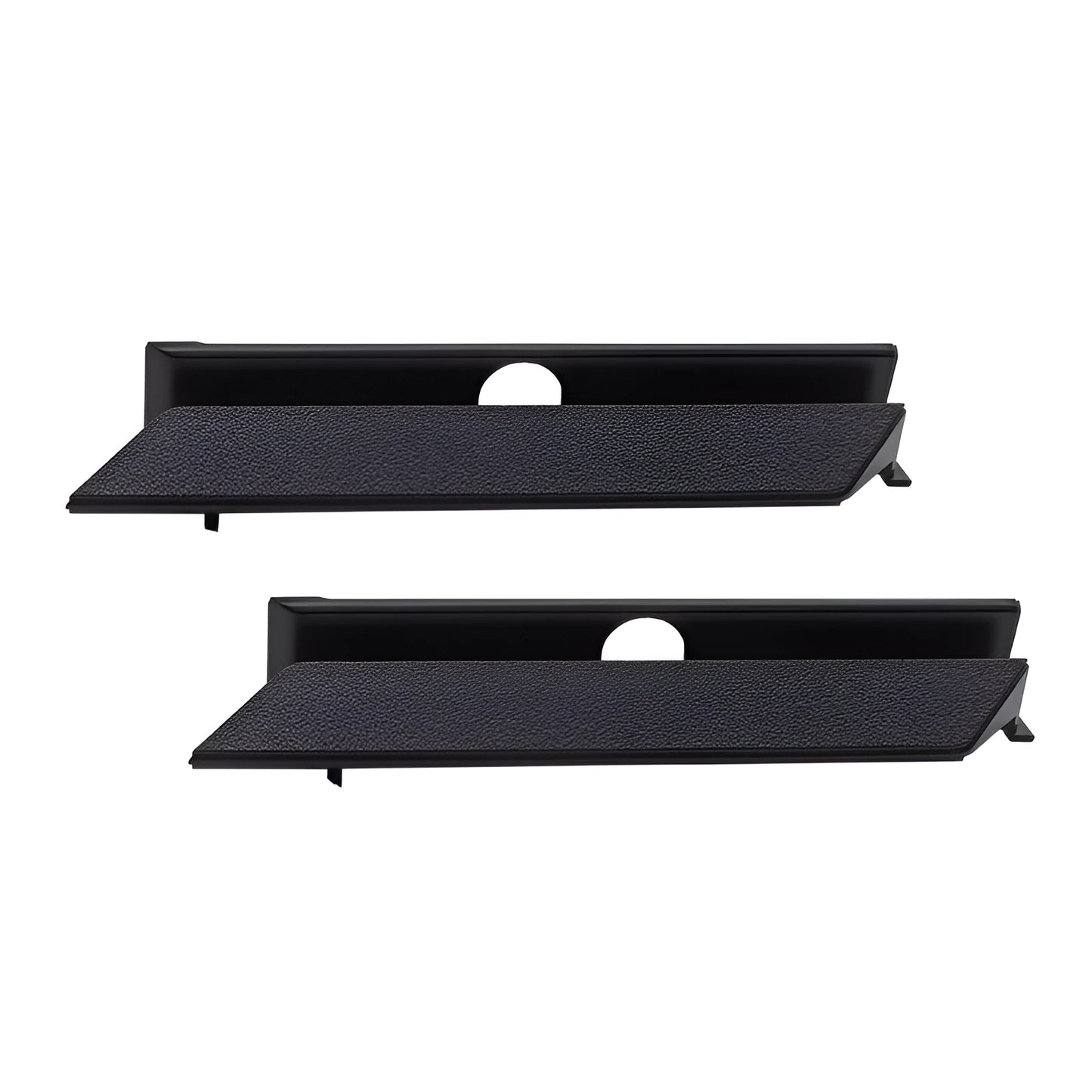 Black PS4 Pro hard drive bottom cover replacement part, showing clip details and ABS plastic construction.