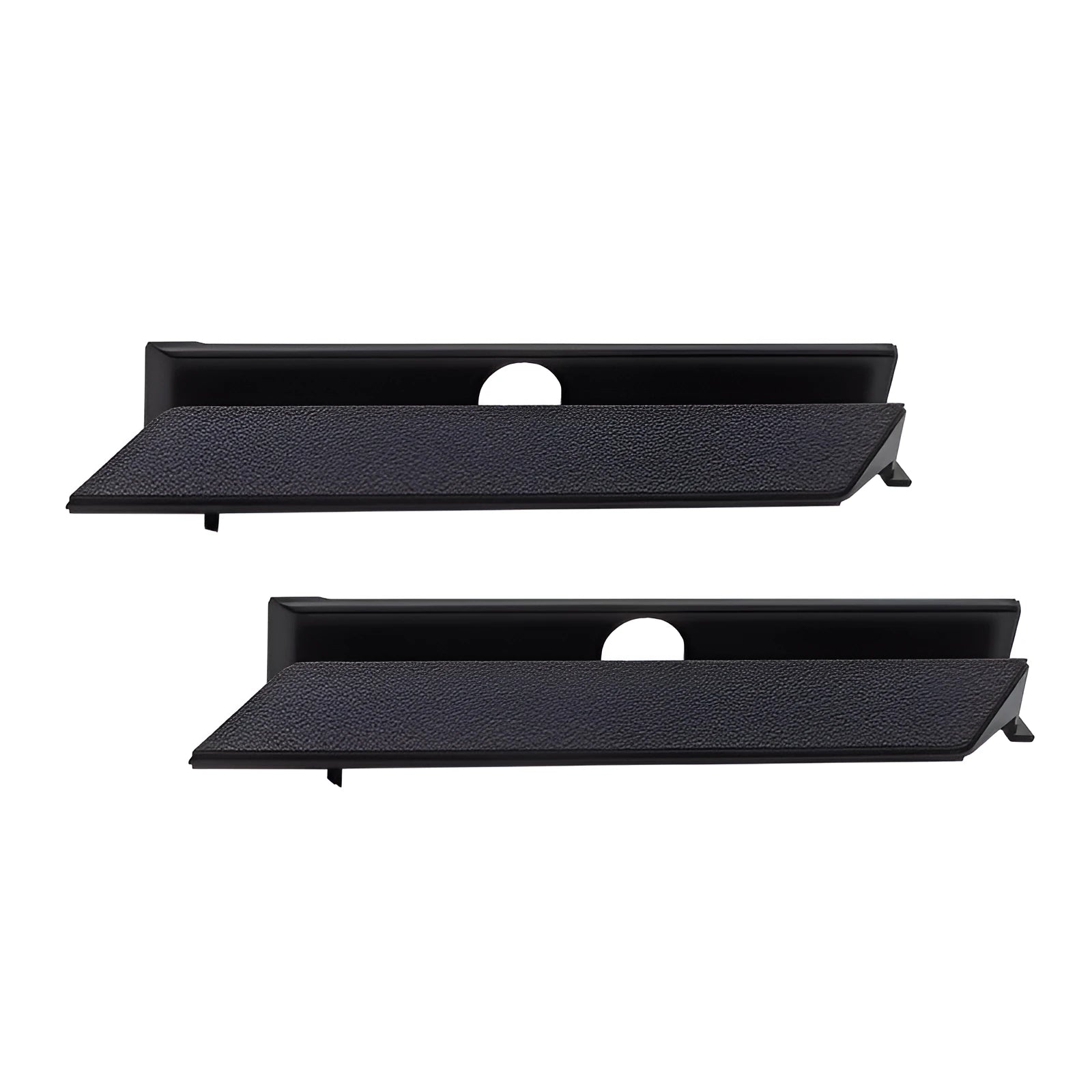 Black PS4 Pro hard drive bottom cover replacement part, showing clip details and ABS plastic construction.