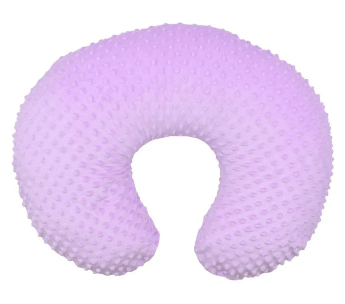 Baby U-shaped Nursing Pillow Pillowcase in coral fleece, available in multiple colours