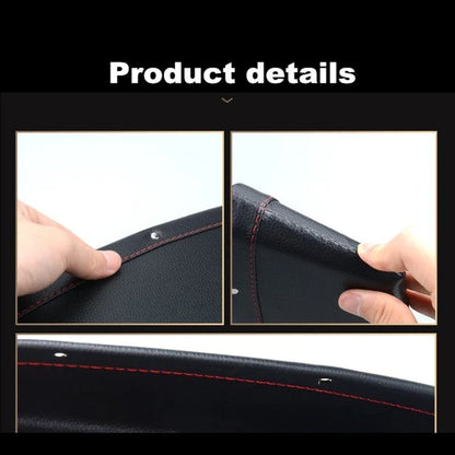 Premium faux leather car seat organiser in various colours, designed to fit between car seat and centre console for increased storage