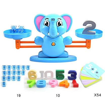 Engaging early math learning toys with colorful digital characters, including monkeys, penguins, and other animals, designed to teach preschoolers essential numeracy skills through interactive play.