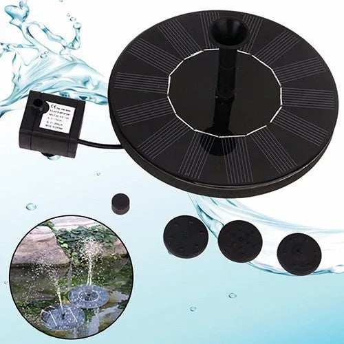 16cm circular solar fountain pump for garden water features