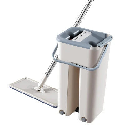 Versatile wooden floor mop with 360-degree design, microfiber head, and high-strength materials for effortless cleaning