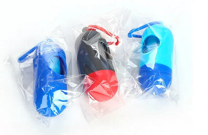 Coloured dog waste bags for pet cleanup measuring 22.5 by 30 centimetres