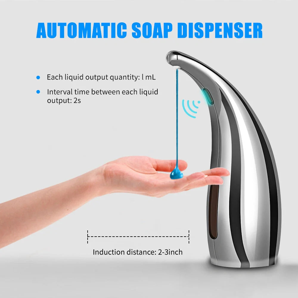 Infrared Smart Sensor Automatic Liquid Soap Dispenser with adjustable output and visible window