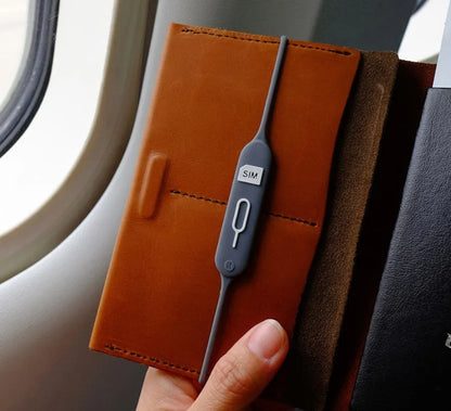 Portable open-design silicone card holder in yellow powder colour showing internal card slots