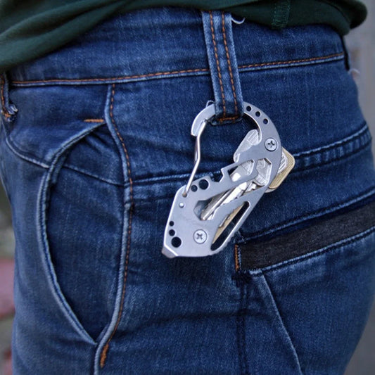 Durable outdoor key clip with bottle opener for adventurers