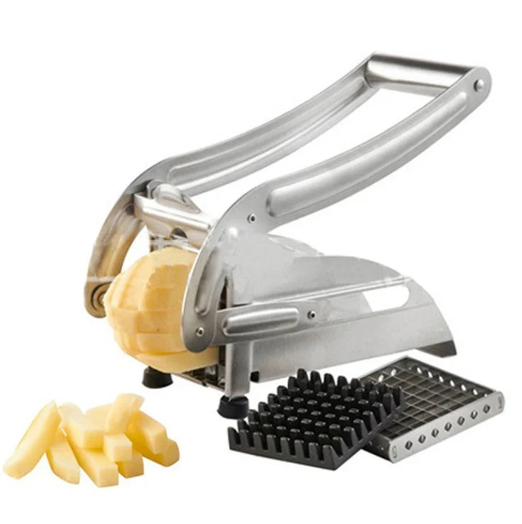 Premium stainless steel vegetable cutter with dual blades for precise and versatile cutting